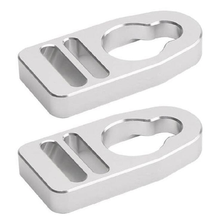 

2Pcs Aluminum Seat Straps Replacement Buckles Clip Button Type Seat Straps Repair Clip Replacement Spare Part Enduring 1