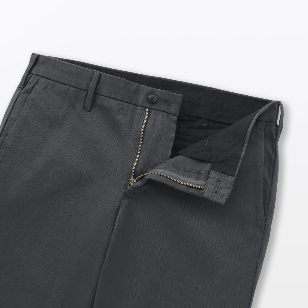 MUJI Herren Stretch Chino Slim Hose, AE0XLA5A, Anthrazit, Größe 73