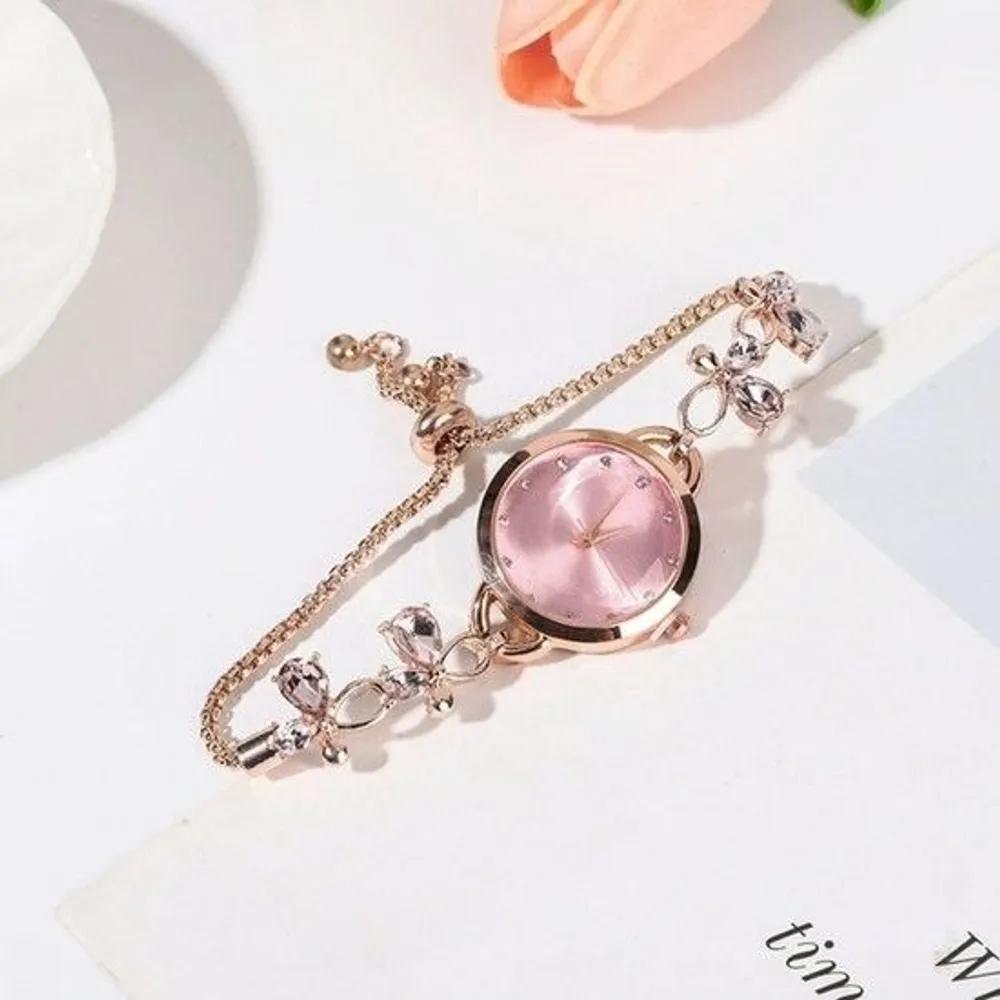 Slide wristwatch women s watch floral pink slide wristwatch floral women s watch