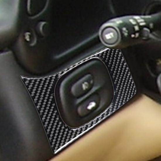 Carbon Fiber Car Front Headlight Switch Frame Cover For Corvette C5 1998-2004