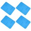 4PCS Green Degradable XPE Outdoor Folding Cushion Portable Moisture Proof Mat Travel Picnic Pad(Blue )
