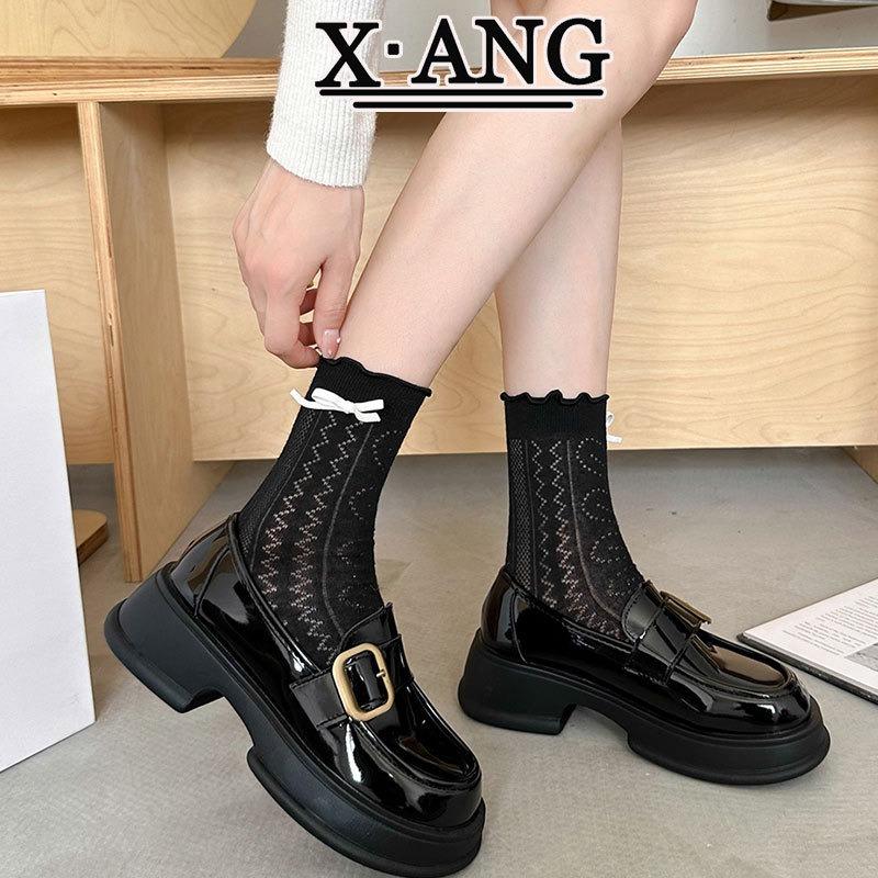 

Маленькие кожаные туфли в стиле колледж Мэри Джейн женские туфли весенние новые кожаные туфли на платформе одинарные туфли 40