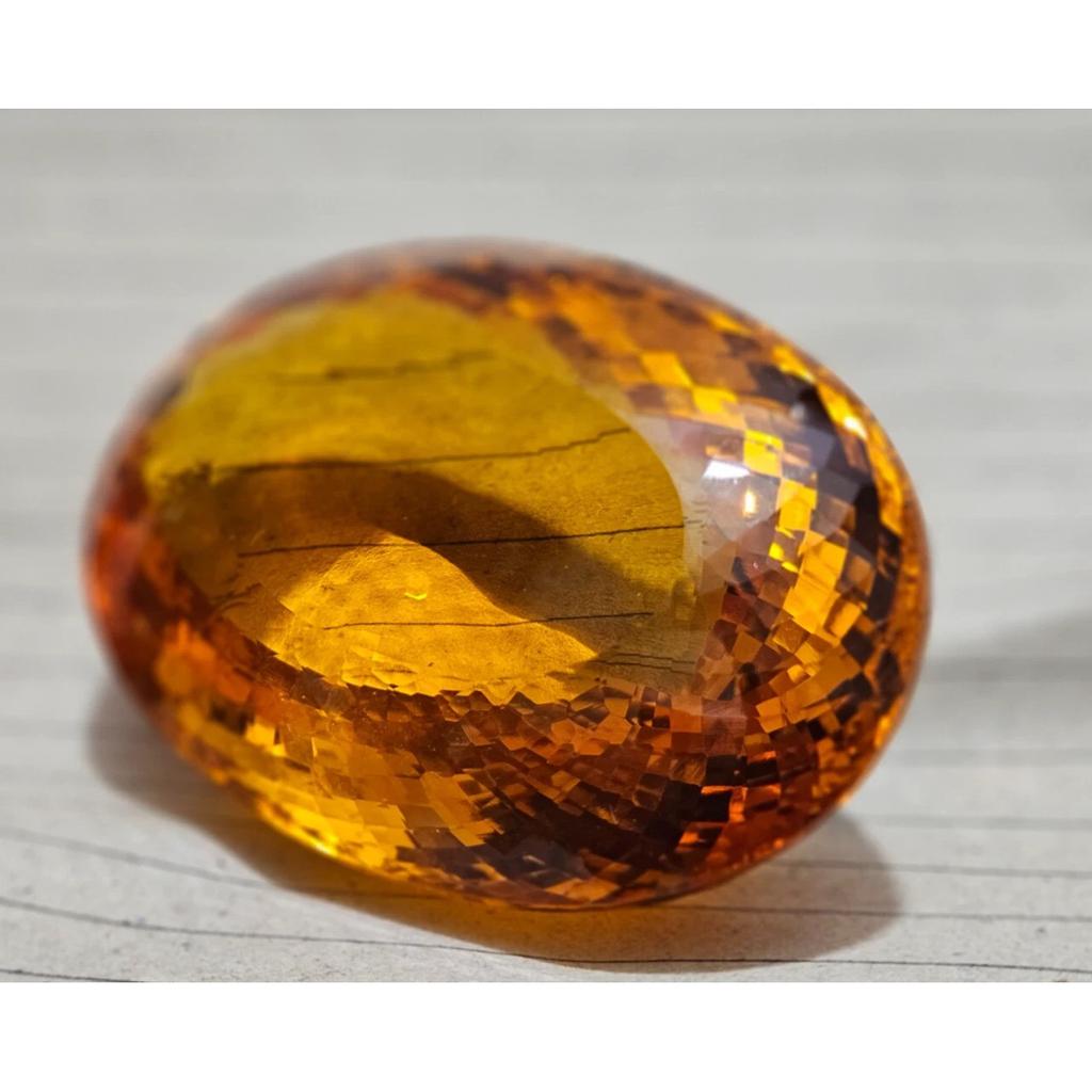 Natural Orange Topaz Oval Cut 899.95 Ct Excellent Certified Loose Gemstone