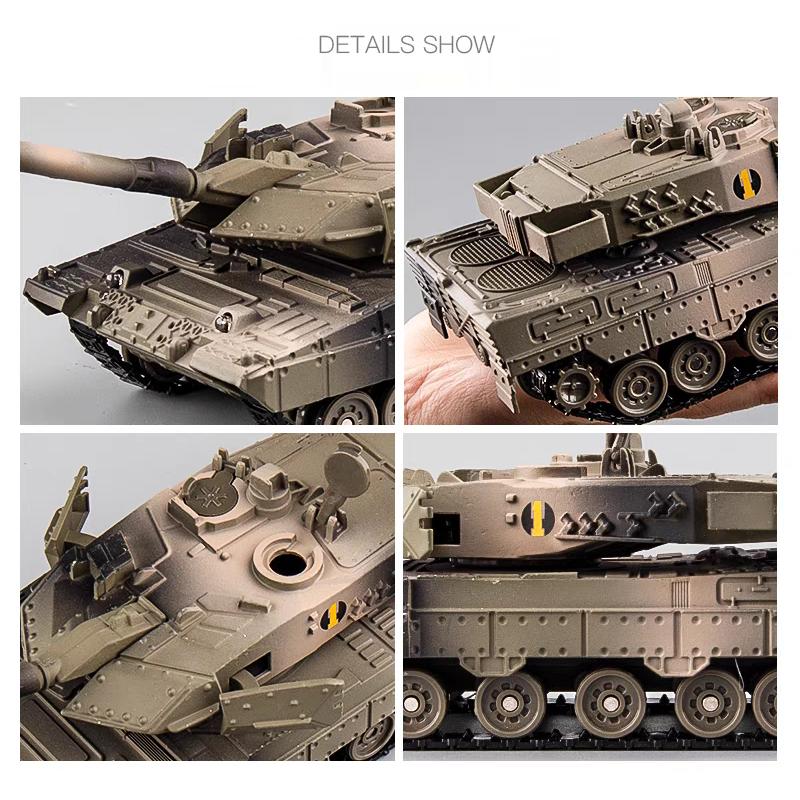 Main Battle Tank Germany Leopard 2 American M1A2 Abrams Chinese Type 99B Diecasts & Toy Vehicles Sounds & Light 1:48 Alloy Military Model