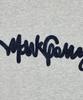 Mark Gonzales Signed Logo Velvet Embroidered Sweatshirt - M/Grey