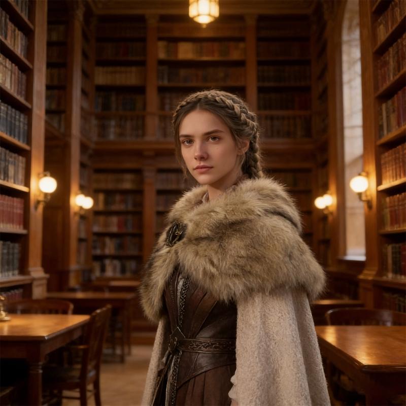 Faux Furs Shawl with Buckles Fashion Costume Collar Role Play Capes For Cosplay And Medieval Themed Event
