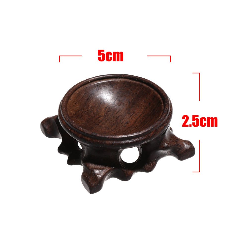 Wood Display Stand Base for Crystal Ball Sphere Globe Stone Decoration Crafts Figurines Miniatures Crystal Ball Holder Bracket