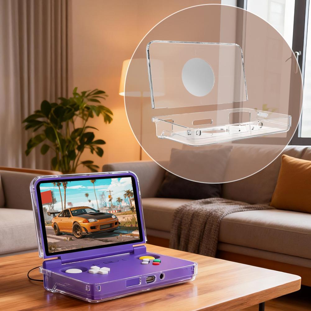 TPU Transparent Protective Case For Retroid Pocket Flip 2 Handheld Game Console Protection Shell Cooling Anti-drop Case
