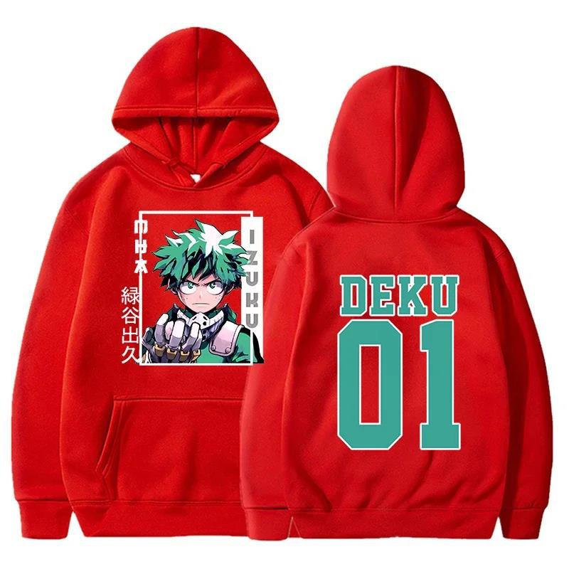 NEW Fashion Anime Deku 01 Printed Hoodie Women Men Autumn Winter Fleece Streetwear Tops