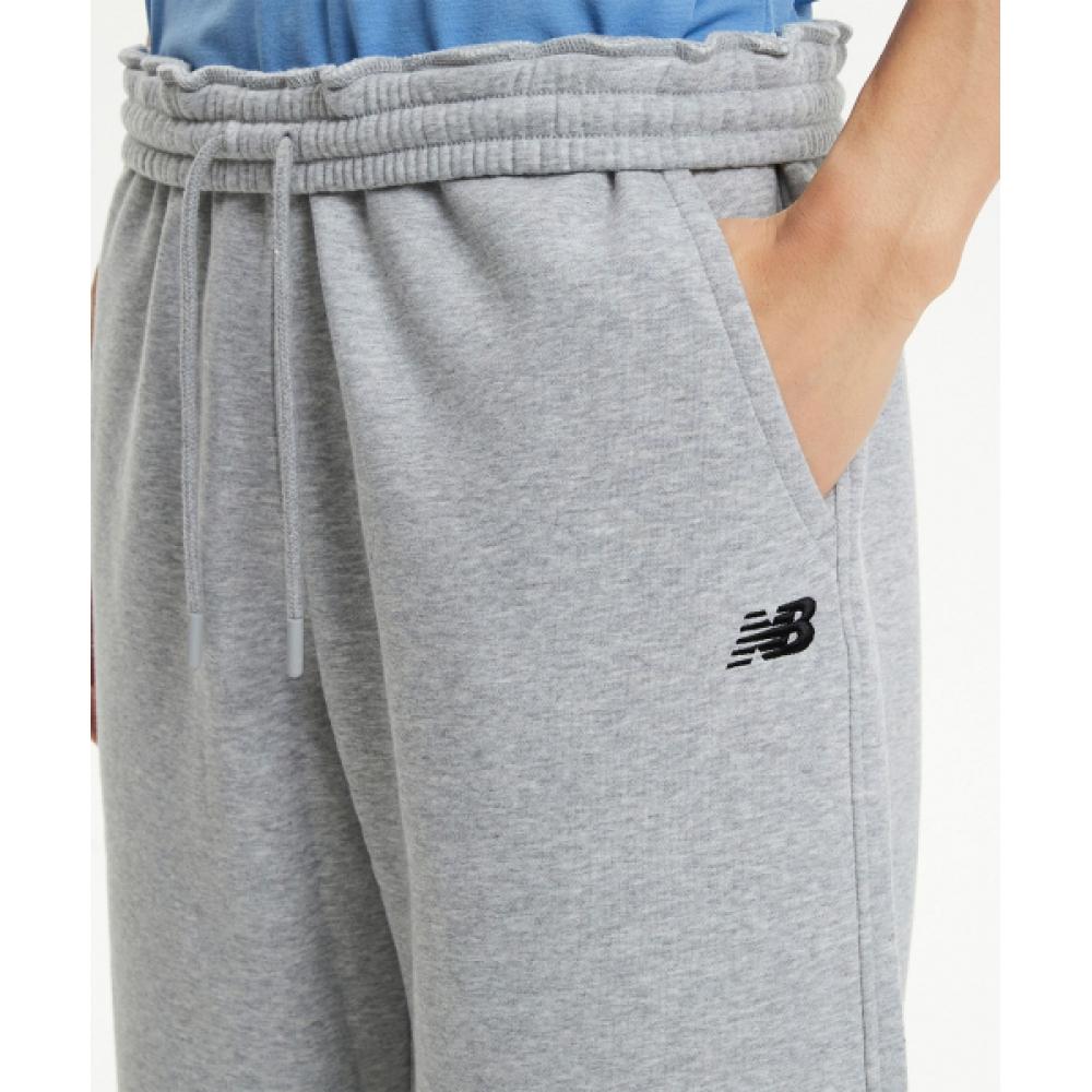 New Balance Nbmle41043 Uni Ess Classic Brushed Wide Pants  Gray 