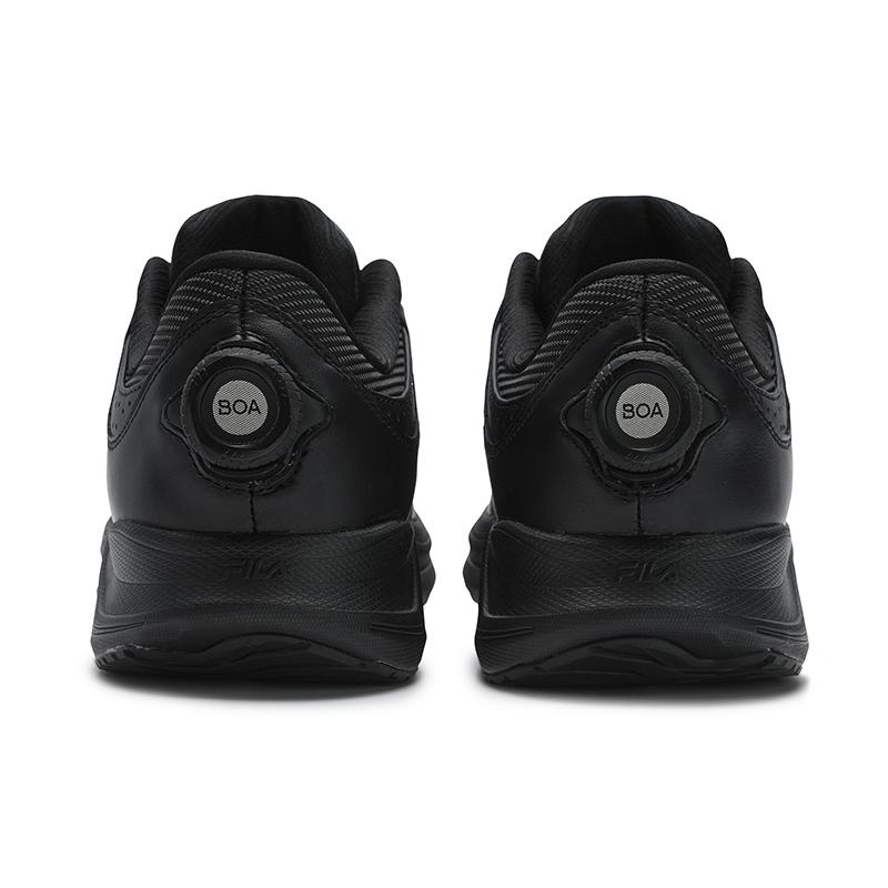 FILA Boa Cheetah 2 Comfortable Versatile Fabric Leather Cushioning Low Top Running Shoes Men sneaker Black A12M521113FBB