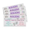 4 Pcs Mahjong Line Reader, American Mahjongg Scoring Card with Rules, Sliding Line Guide for NMJL Card, Rummy Tile Tracker