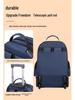 2024 Stylish Rolling Backpack for Students - Large Capacity for Men & Women
