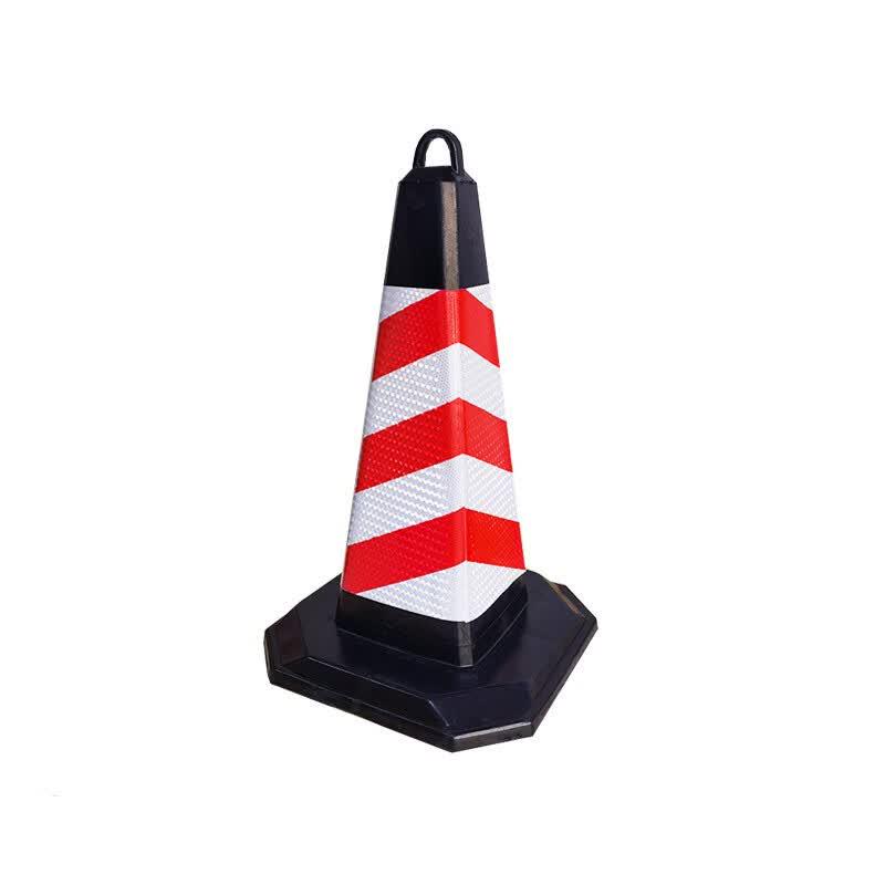 70cm Reflective Rubber Traffic Cone