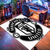 Tappeto Man Utd per Soggiorno Camera da Letto Casa Decorazione Divano, Tappetino Antiscivolo per Giochi Bambini