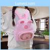 Cute Capybara Plush Backpack With Durable Nylon Fabric For Everyday Girls