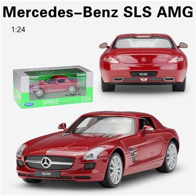 1/24 WELLY Mercedes Benz SLS AMG Sportwagen Legierung Modell Spielzeug Diecast Modell Simulation Auto Dekoration Junge Sammlung Geschenk