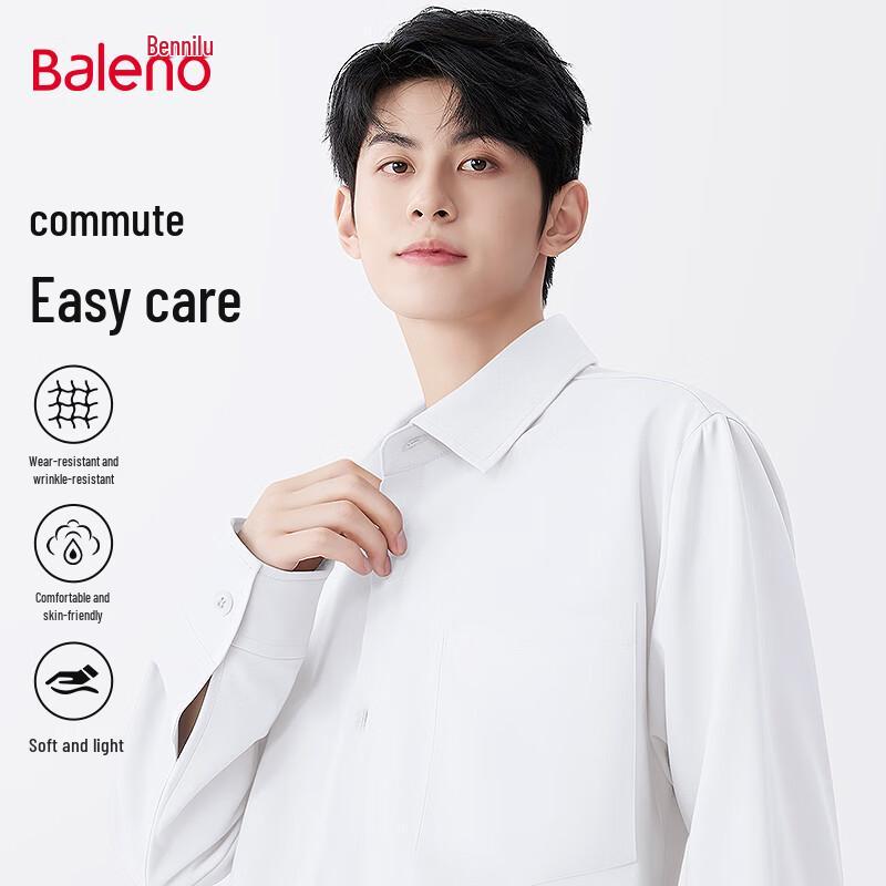 Baleno Men s Sand-Washed Long-Sleeve Casual Shirt L