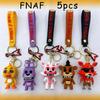 Cartoon Game Action Figure FNAF Freddy's Fazbear Bear Doll Model Toy Five Nights Freddy Keychain for Kid Birthday Gift