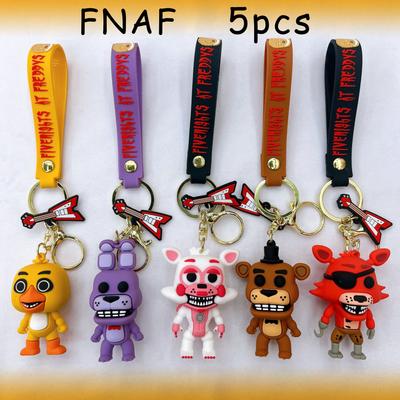 Giocattolo Modello Bambola Orso Fazbear di Freddy Action Figure Gioco Cartoon Five Nights Freddy Portachiavi per Bambino Regalo di Compleanno