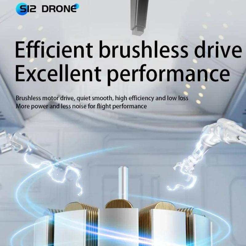 S12 Drone 8K Professional HD Camera Drones 5G WIFI Brushless 360° Infrared Obstacle Avoidance Motor Optical Large Screen Remote Control Quadcopter