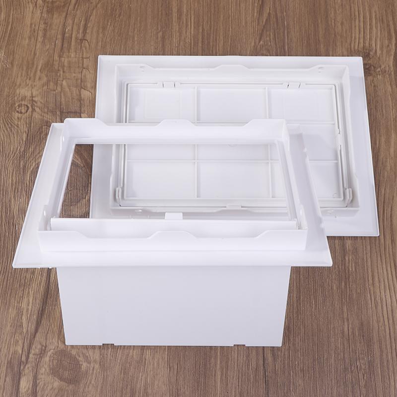 1Pc Access Panel Inspection Hole Pvc Access Doors Wall Ceiling White Hatch Cover Universal Plastic Push-Type Inspection Port