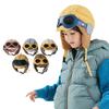 Adjustable Winter Pilot Cap With Goggles Ear Protections For Infants Soft Nylon Flight Hat For Role Play Costumes