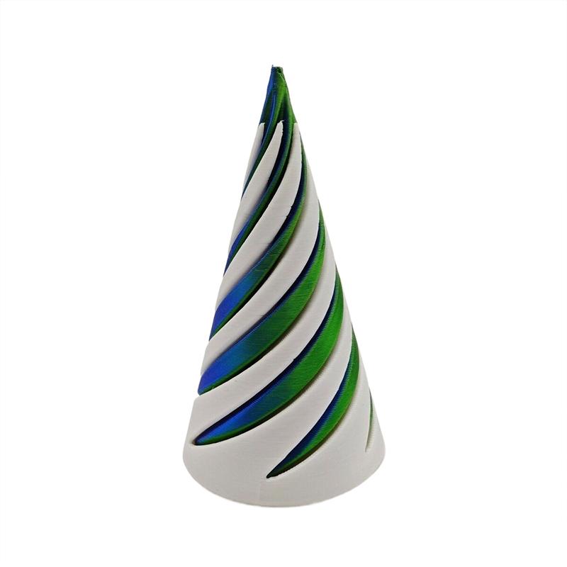 3D Printed Spiral Cone Stress Relieving Toy Impossible Pyramid Sculpture Toy Mini Stereoscopic Telescopic Fingertip Spiral Toy