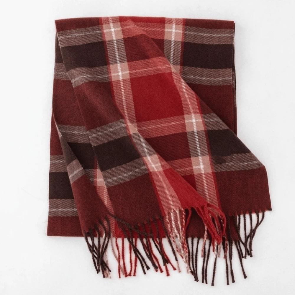 Plaid Cashmere Neckwear Classic Gingham Shawls Warm Stoles Tartan Mufflers Party