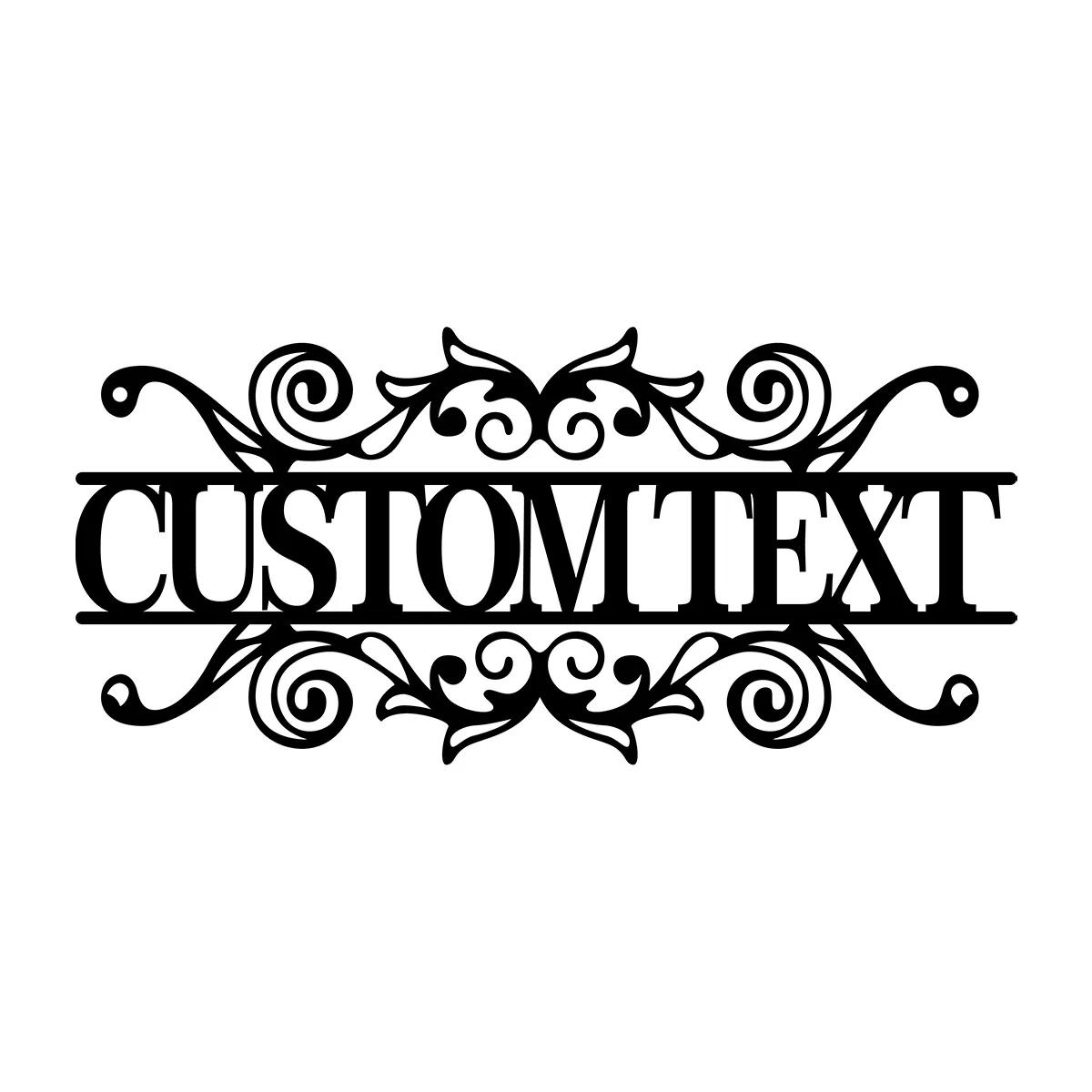 

Custom Metal Wall Sign, Personalized House Number Plate, Laser Cut Logo, Business Office Decor, Indoor Door Plaque