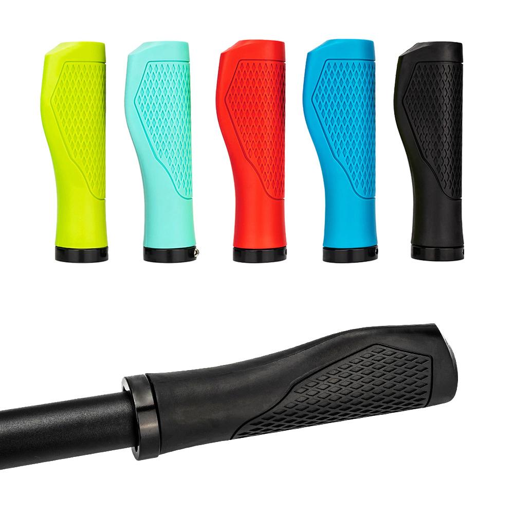 Mountain Bikes Handlebar Grips with Aluminium Locks Nonslip Cycling Handlebar Sleeve Comfortable Bicycles Handle Grips