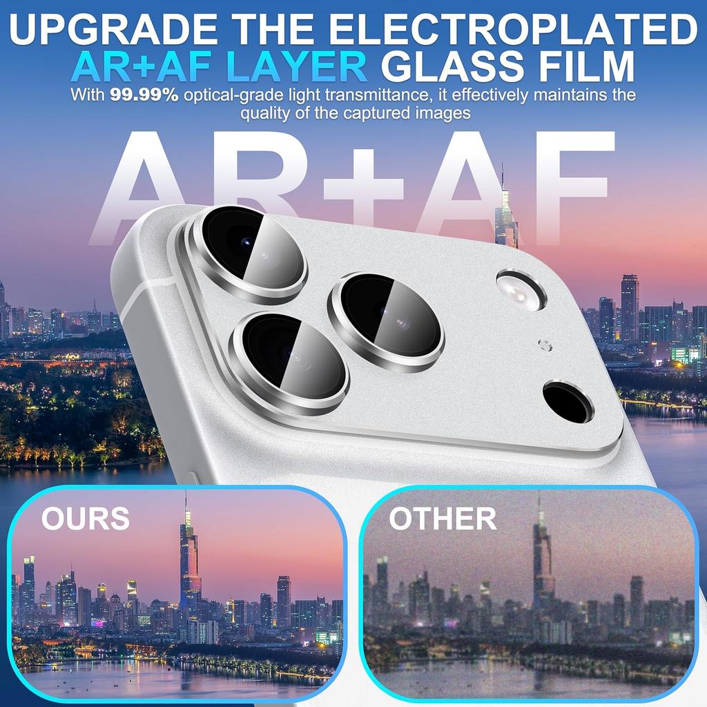 Metal Tempered Glass Camera Lens Protector Film Cover for iPhone 17 Air 17 Pro Max 17Pro Phone Accessory