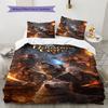 Baldur's Gate Set Copripiumino Trapuntato Federe Decorazione per la Casa Regalo di Compleanno (1 * copripiumino + 2 * federa, senza nucleo)