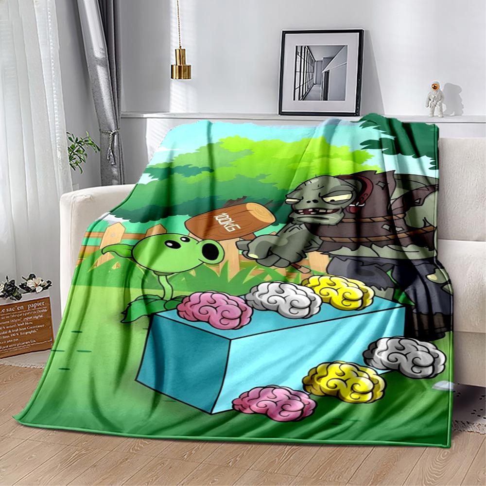Plants vs. Zombies blankets Suitable for sofas, travel, living rooms also a good gift for friends and family Suitable for all seasons.