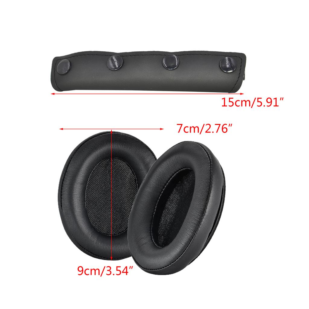 Comfort Ear Pads Headband Cover for Srhythm NC25 NC35 Headphone Earpads Comfortable Earpads Noise Cancelling Cushion