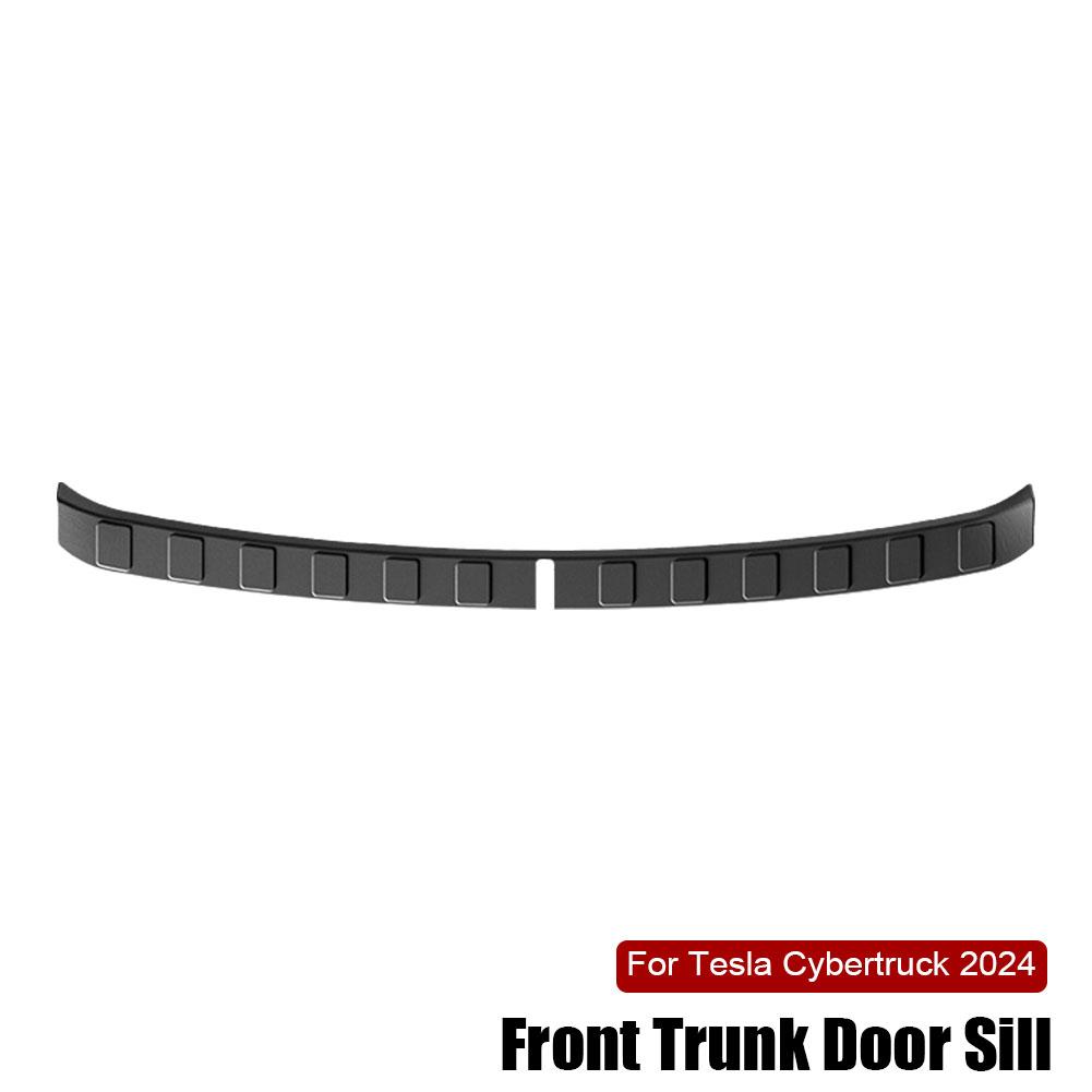 For Tesla Cybertruck 2024 Front Trunk Threshold Strip Bumper Protective Cover Pickup Trunk Inner Guard Strip Car Accessories
