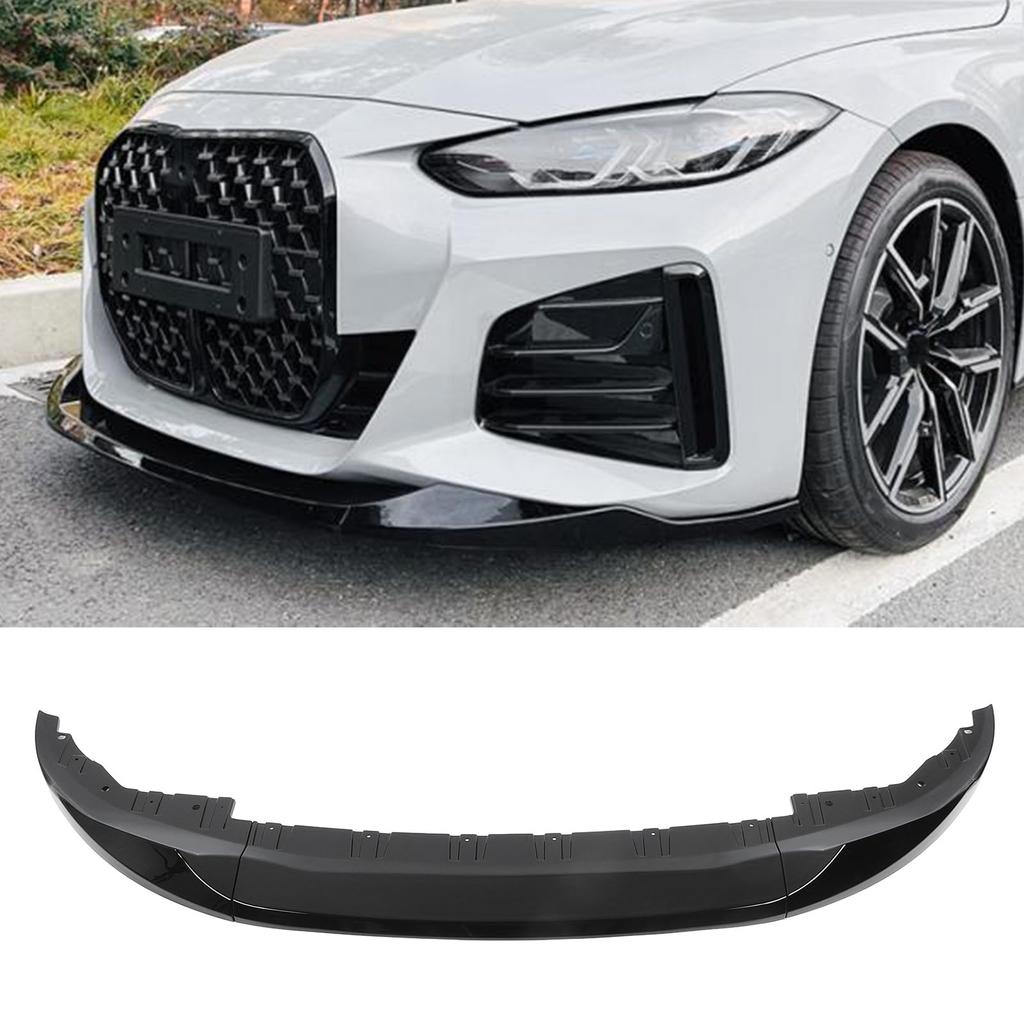 3Pcs Front Bumper Lip Spoiler Splitter Sporty Front Lip Spoiler Splitter Protector for 4 Series 6 M Sport 2020 and Later