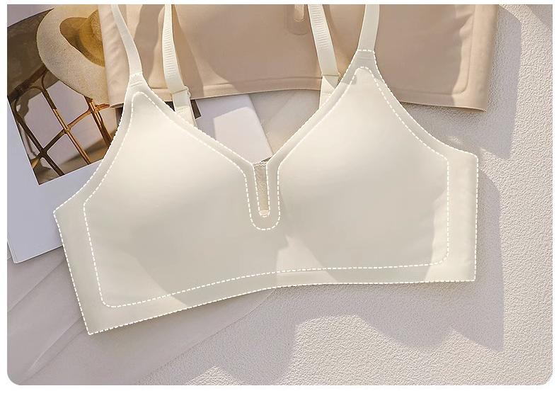 Summer Breathable Seamless Soft Support Bra - Wire-Free, Sweat-Absorbing, Anti-Sag, Small Chest Enhancement for Women
