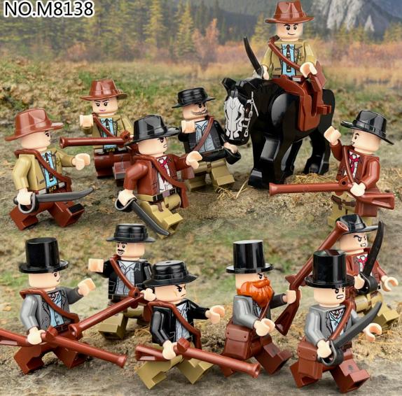 Bouwstenen, figuurtjes, speelgoed, miniatuurfiguurtjes, humanoïde poppen, kinderspeelgoed, verjaardagscadeaus, oude Europese soldaten.