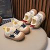 Korean-Style Kids' Sports Shoes - 2025 Autumn Collection: Boys' White & Girls' Dirty Shoes with Velcro Closure.