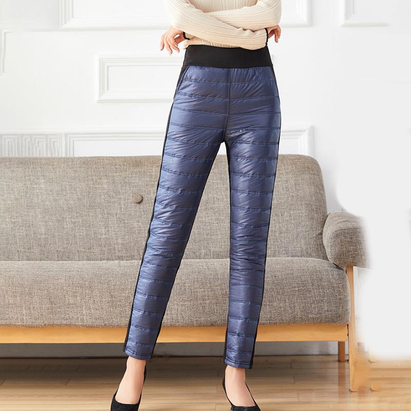 Plus Velvet Thick Cotton Trousers, Leggings, Outer Wear, Autumn and Winter Warm Down Cotton Trousers, Women's Middle-aged and Elderly Warm Pants