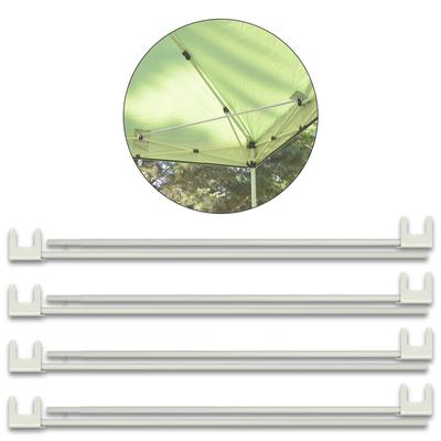 FIELDOOR Tentas 3,0 m Plieno-aliuminio šoninio rėmo sustiprinimo dalių rinkinys iš 4 vnt. Lengvas montavimas Sumažina įlinkį ir iškraipymą