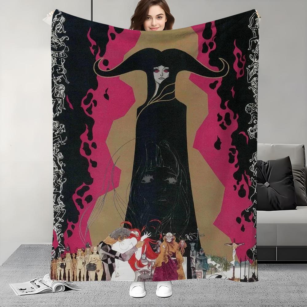 Movie Belladonna of Sadness Blanket Design Lightweight  For Dorms, Naps, Living Room, Office,Sofa,All Season