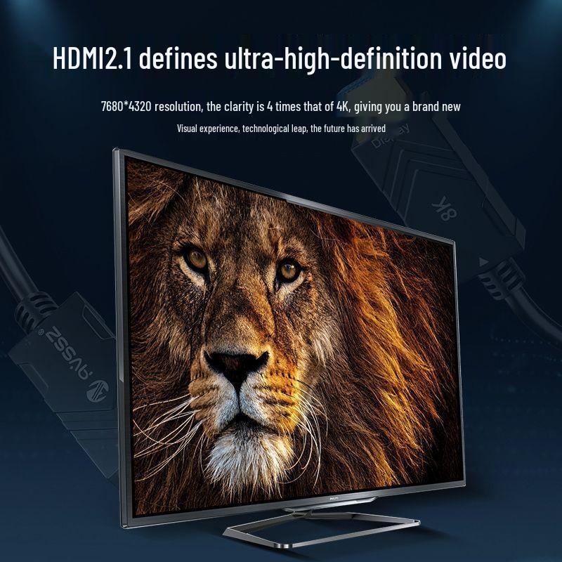 

Кабель HDMI 2.1 для 8K-телевизора, компьютера, монитора 240 Гц, телеприставки, подключение 4K/120 Гц - Минимальный заказ: 1 кусок 2 meters