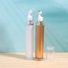 1 szt. 20 ml pusta butelka z rolką do kremu pod oczy, wielokrotnego napełniania, akrylowy pojemnik na serum pod oczy z pompką kulkową ze stali nierdzewnej