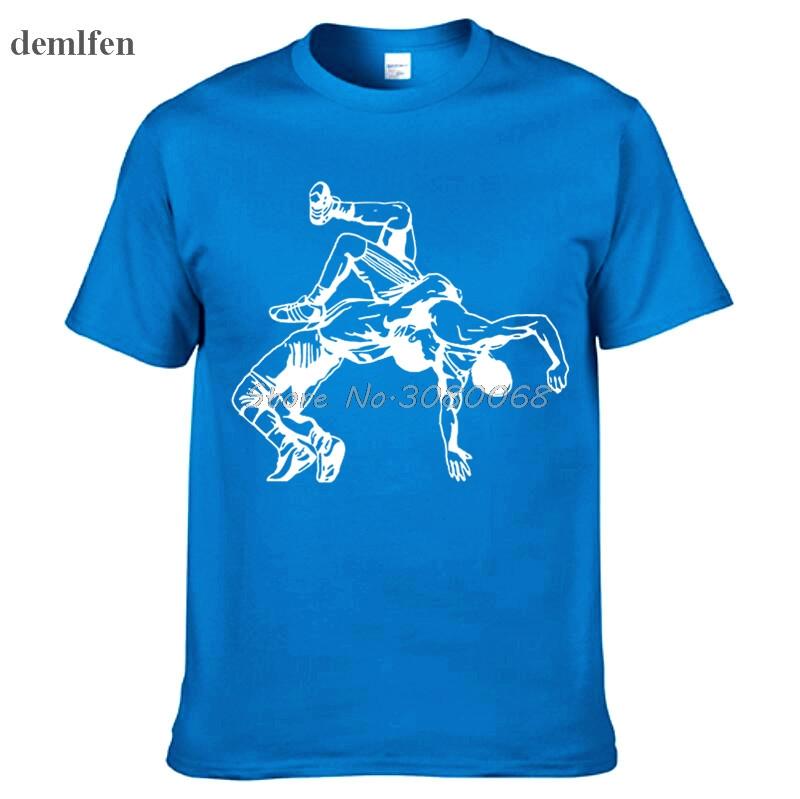 Funny Printed Men T Shirt Newest Wrestling Muay Thai T Shirt Casual O Neck Short Sleeve