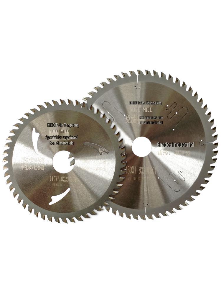 Gold King Eco-Friendly Circular Saw Blade for Woodworking: Paint-Free, Flat-Top Tooth, No Chipping