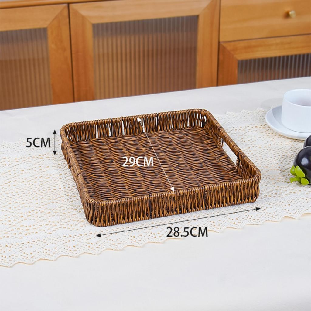Handwoven Tray For Serving Food And Vegetables