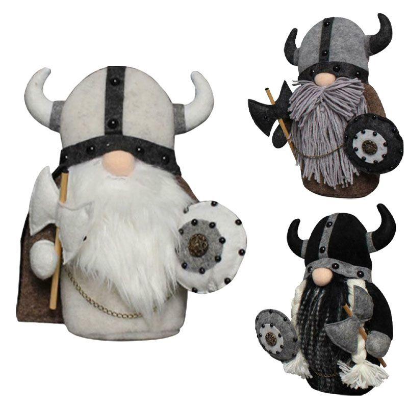Entzückendes Wikinger-Gnom-Stofftier, ideal für charmante skandinavische Wohnkultur