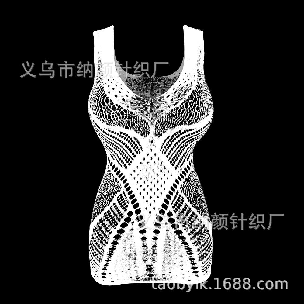 Women's Sexy Erotic Lace Dress Erotic Lingerie Exotic Transparent Mesh Nightdress Babydolls Sleepwaer See-through Pajama Dress